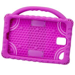 onn. Purple 8in Silicone Universal Tablet Case With Built-in Viewing Stand